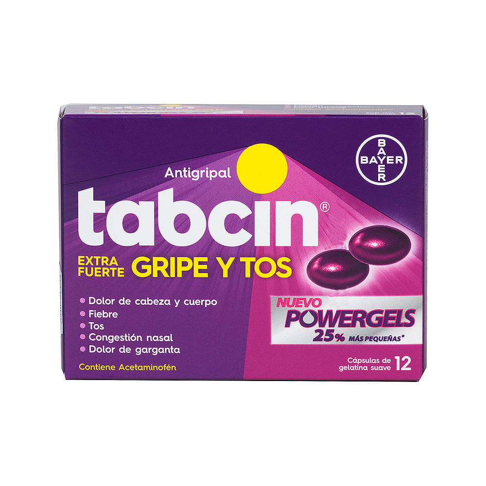 Tabcin Gripe Y Tos Extra Fuerte