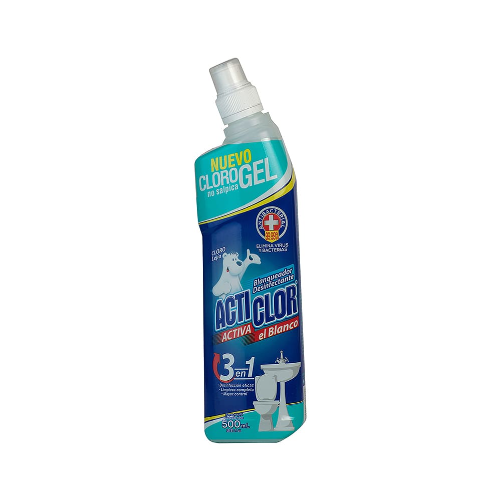 Cloro Blanqueador Gel 3 En 1 Acticlor