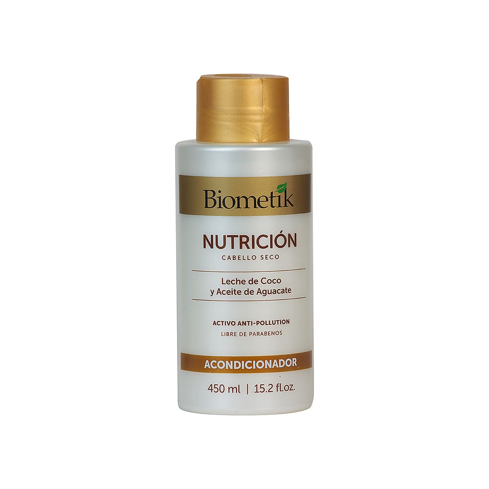 Acondicionador Nutrición Leche Coco Aceite Aguacate Biometik