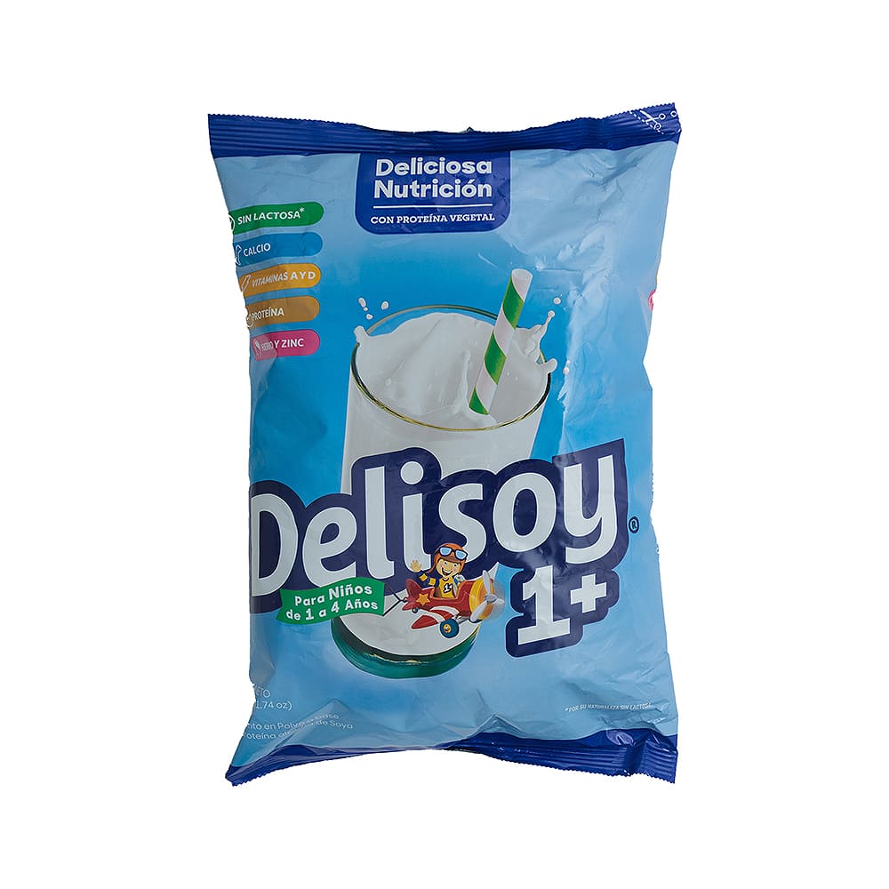 Bebida Soya Sin Lactosa Delisoy 1+