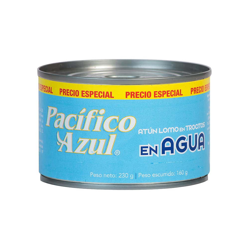 Atún Agua Lomo Trozos Pacifico Azul
