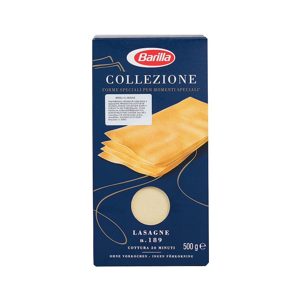 Pasta Lasaña No. 189 Barilla