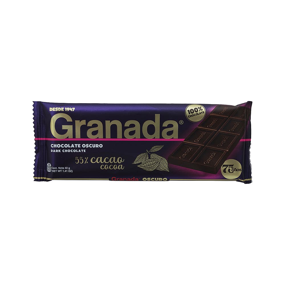 Granada Chocolate Oscuro Tableta