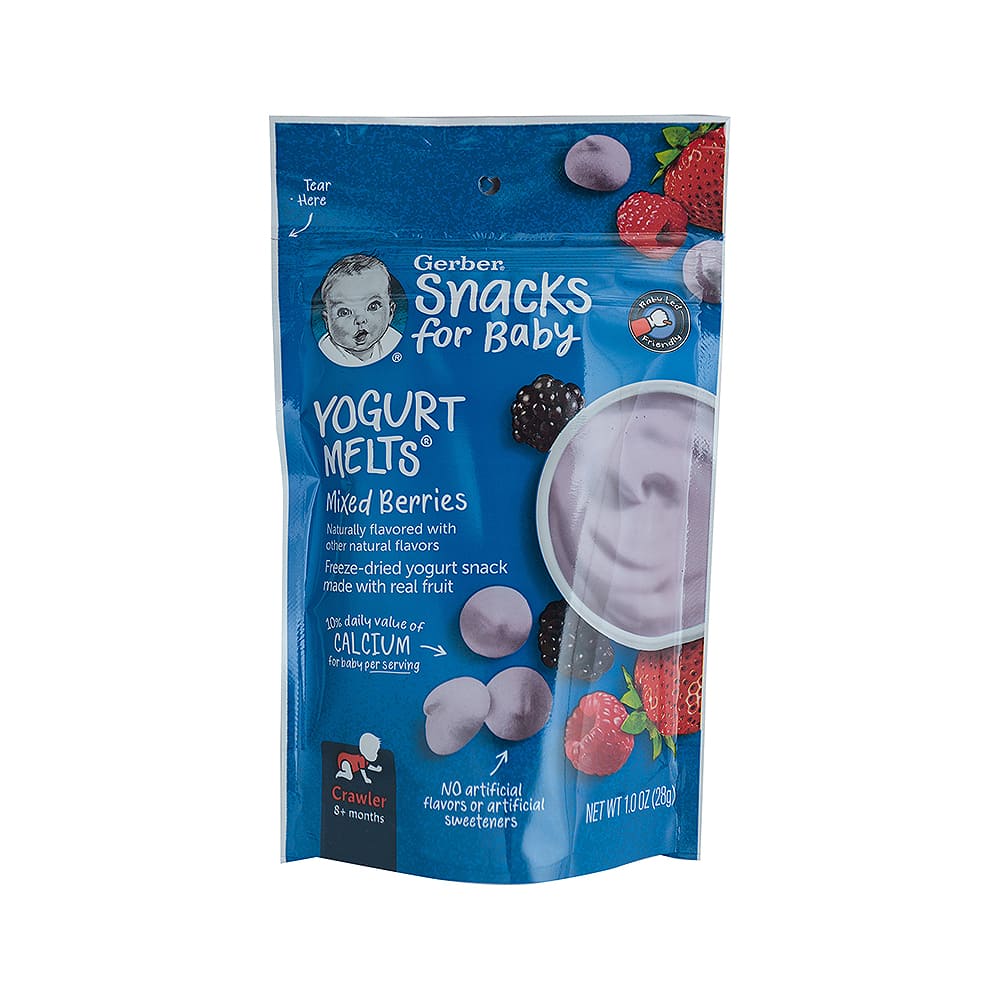 Snacks Yogurt Berries Gerber Doypack