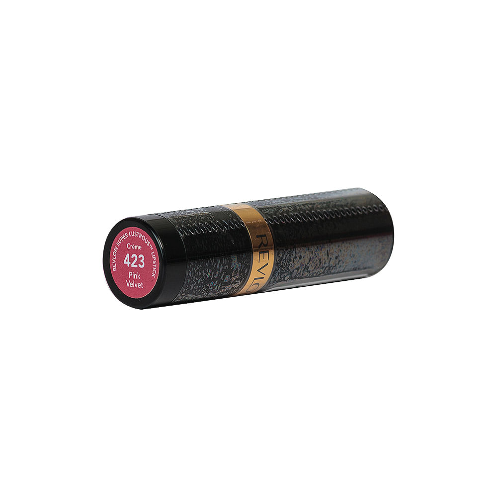 Labial Super Lustrous Pink Velvet No.423 Revlon