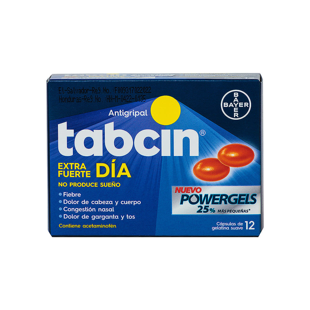 Tabcin Gel Extra Fuerte Día