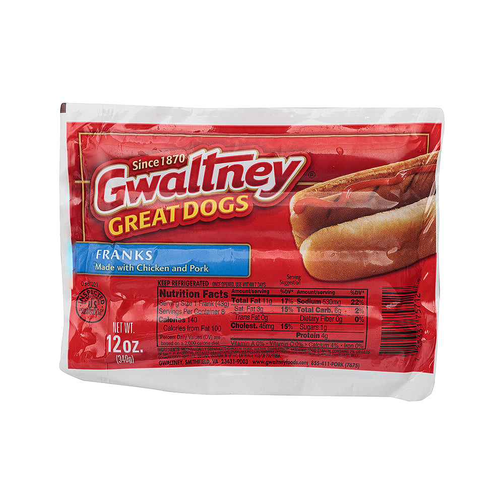 Salchicha Pollo Y Cerdo Franks Gwaltney