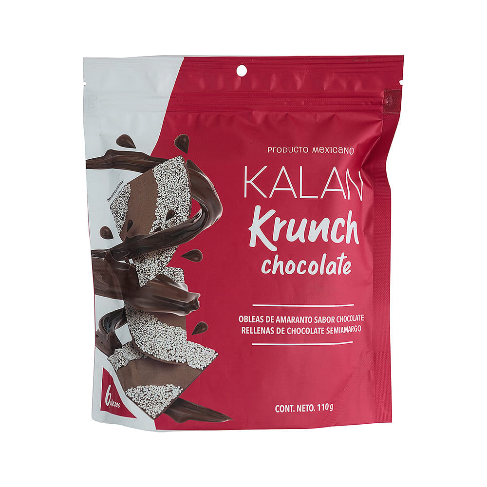 Obleas De Amarato Rellenas Chocolate Kalan