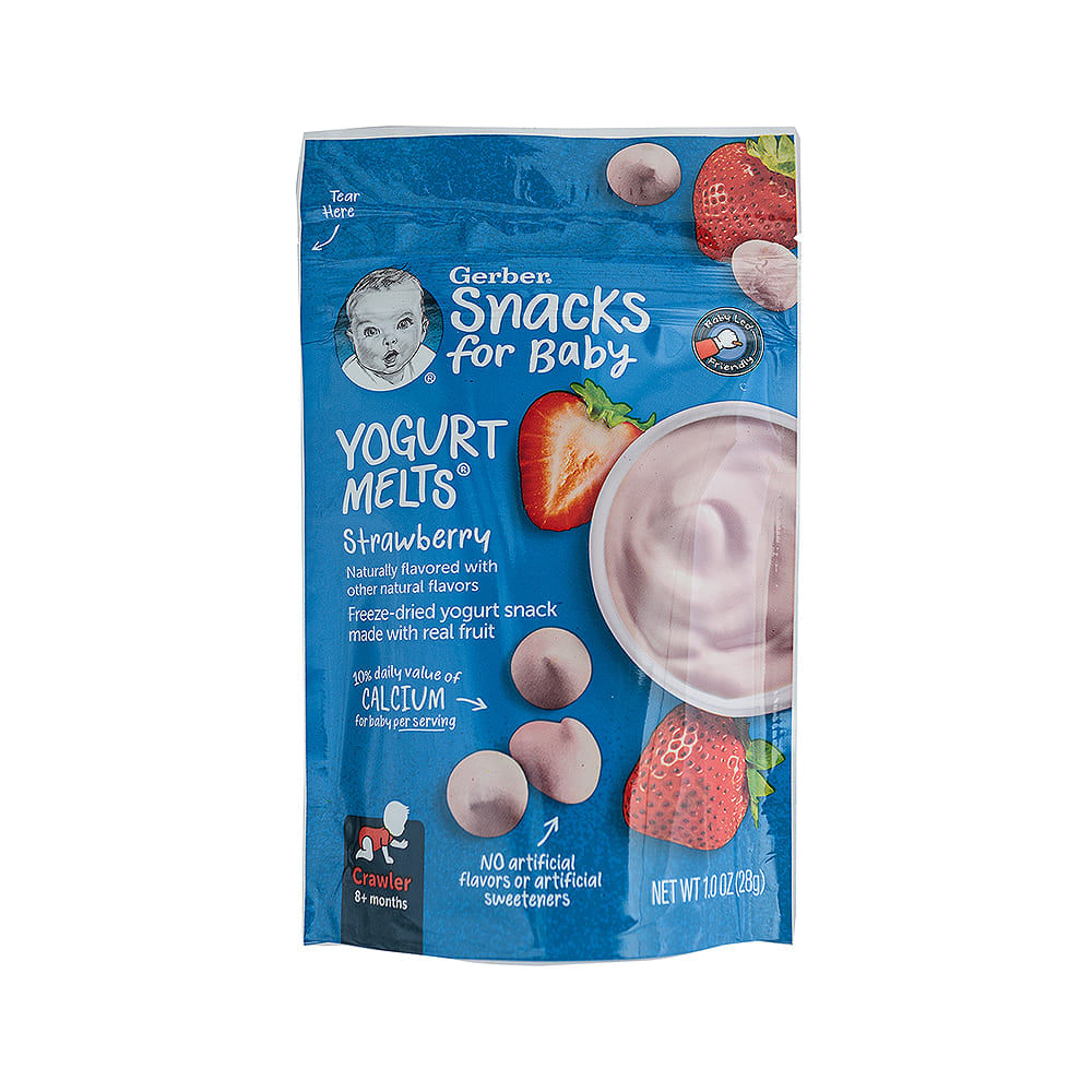 Snacks Puffs Yogurt Melts Fresa Gerber Doypack