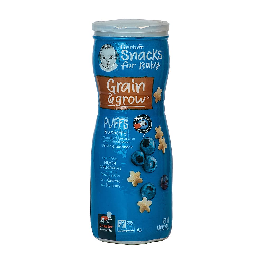 Snacks Puffs Arándano Gerber Bote