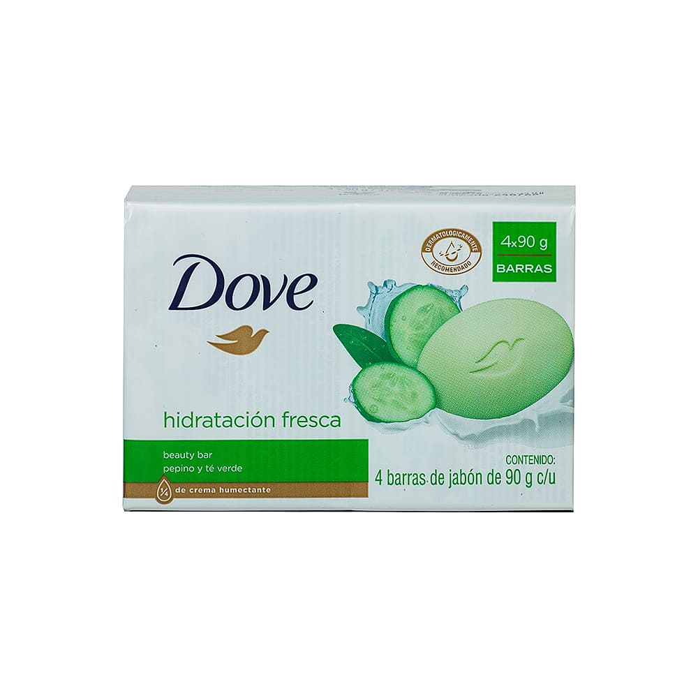 Jabón Pastilla Pepino Dove 4 Pack