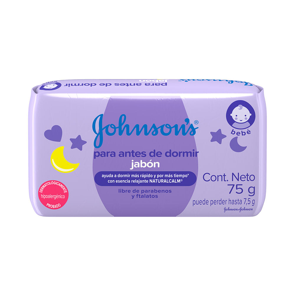 Jabón Pastilla Antes Dormir Johnsons Baby