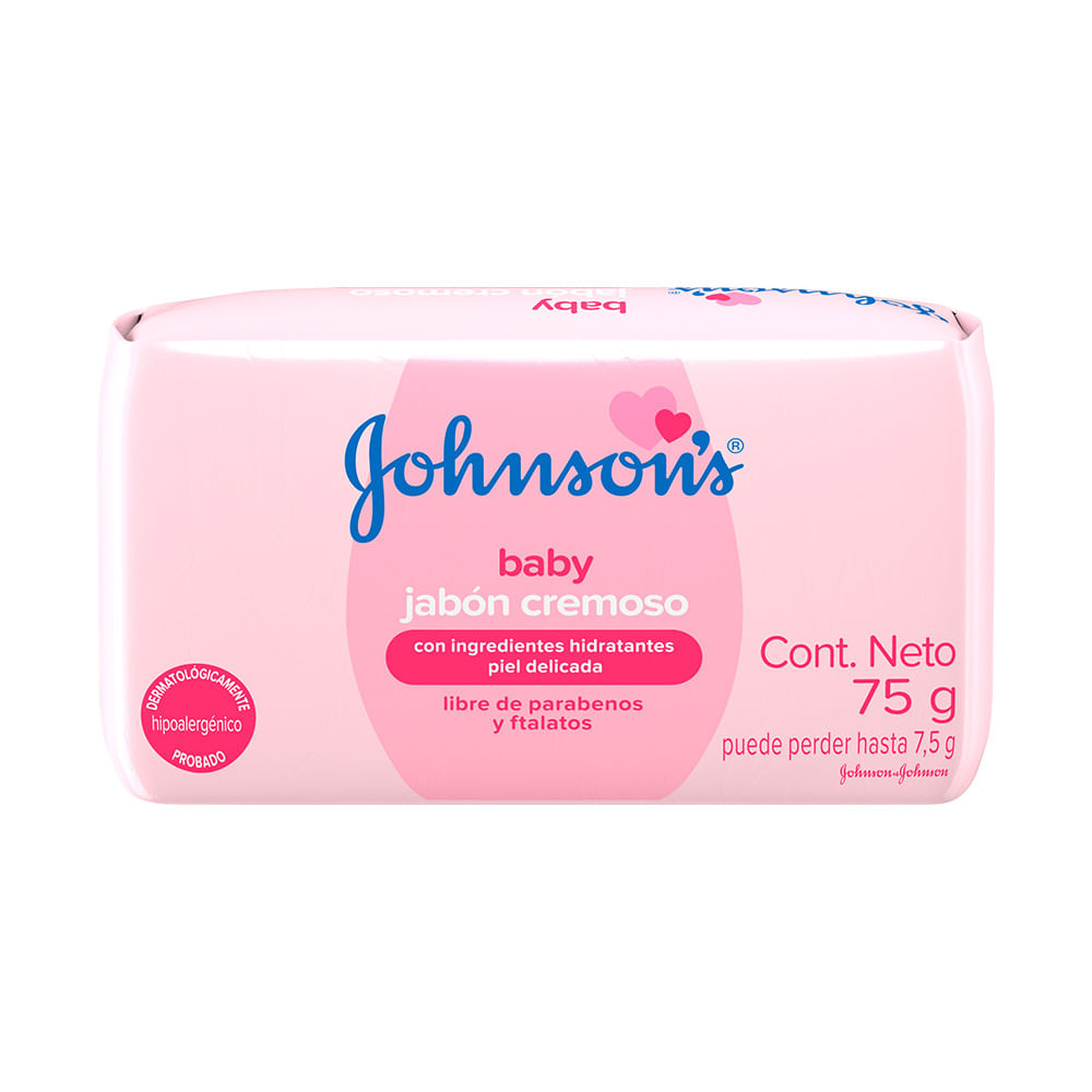 Jabón Pastilla Cremoso Hidratante Johnsons Baby