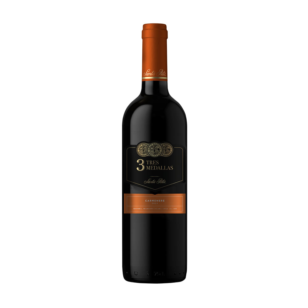 Vino Carmenere Tres Medallas Santa Rita