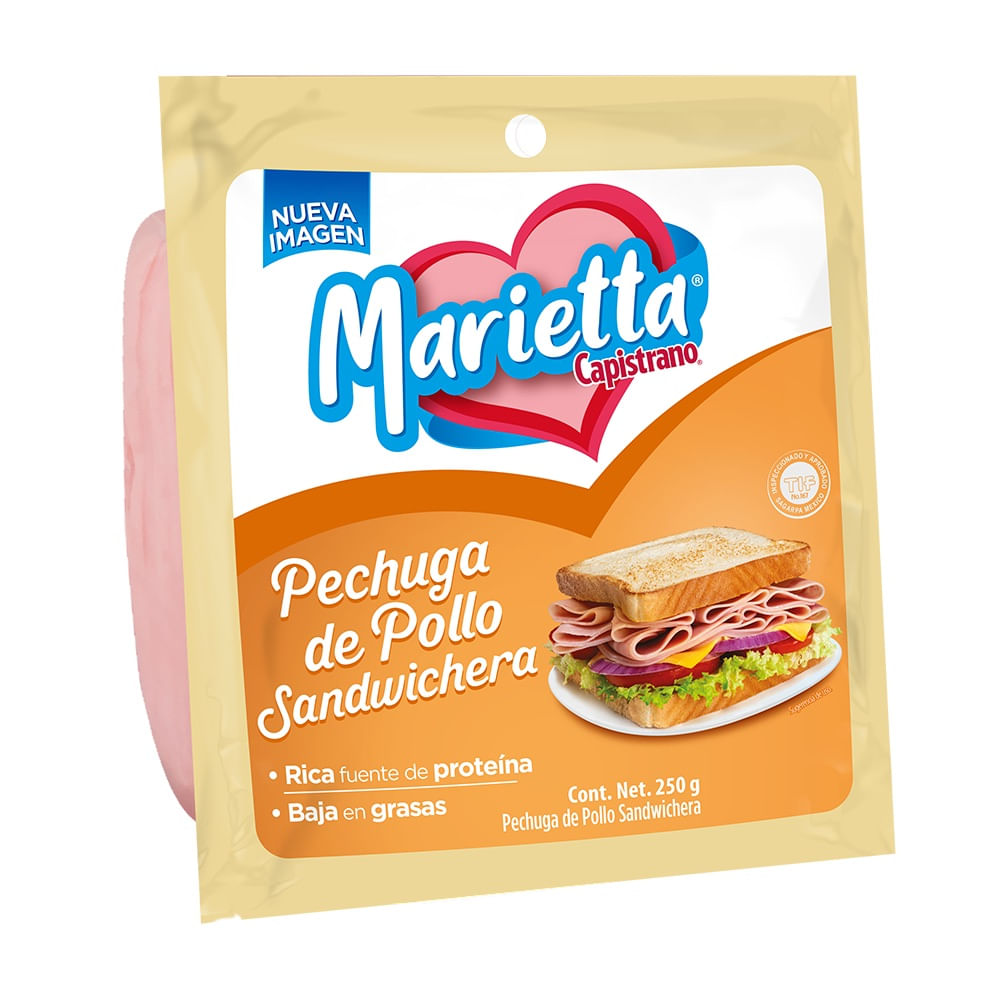 Jamón Pavo Pechuga Sandwich Marietta