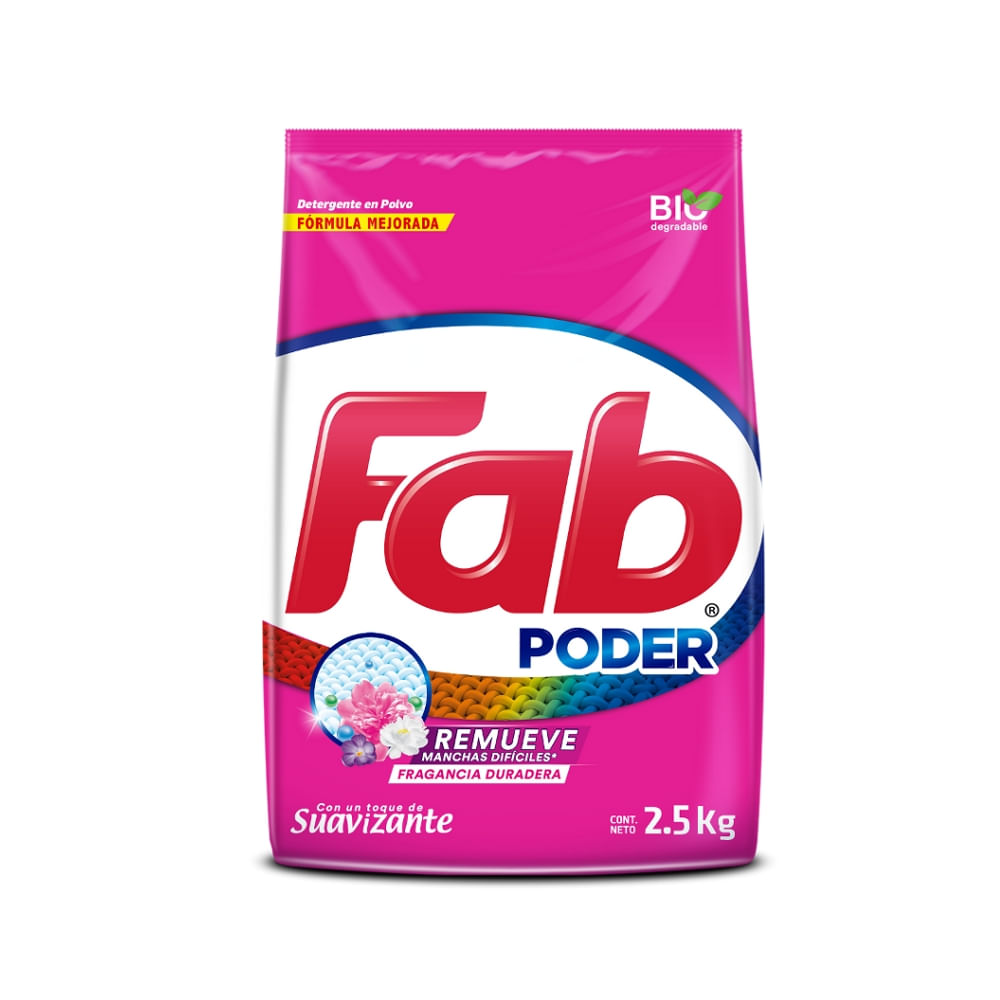Detergente Polvo Flores Amores Toque Suavizante Fab