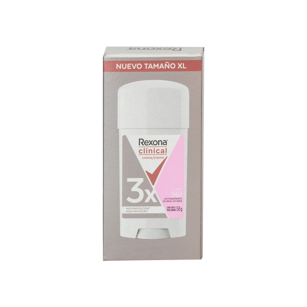 Desodorante Mujer Clinical Classic Rexona Barra