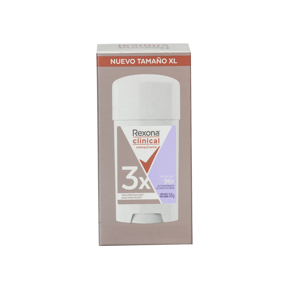 Desodorante Mujer Clinical Extra Dry Rexona Barra