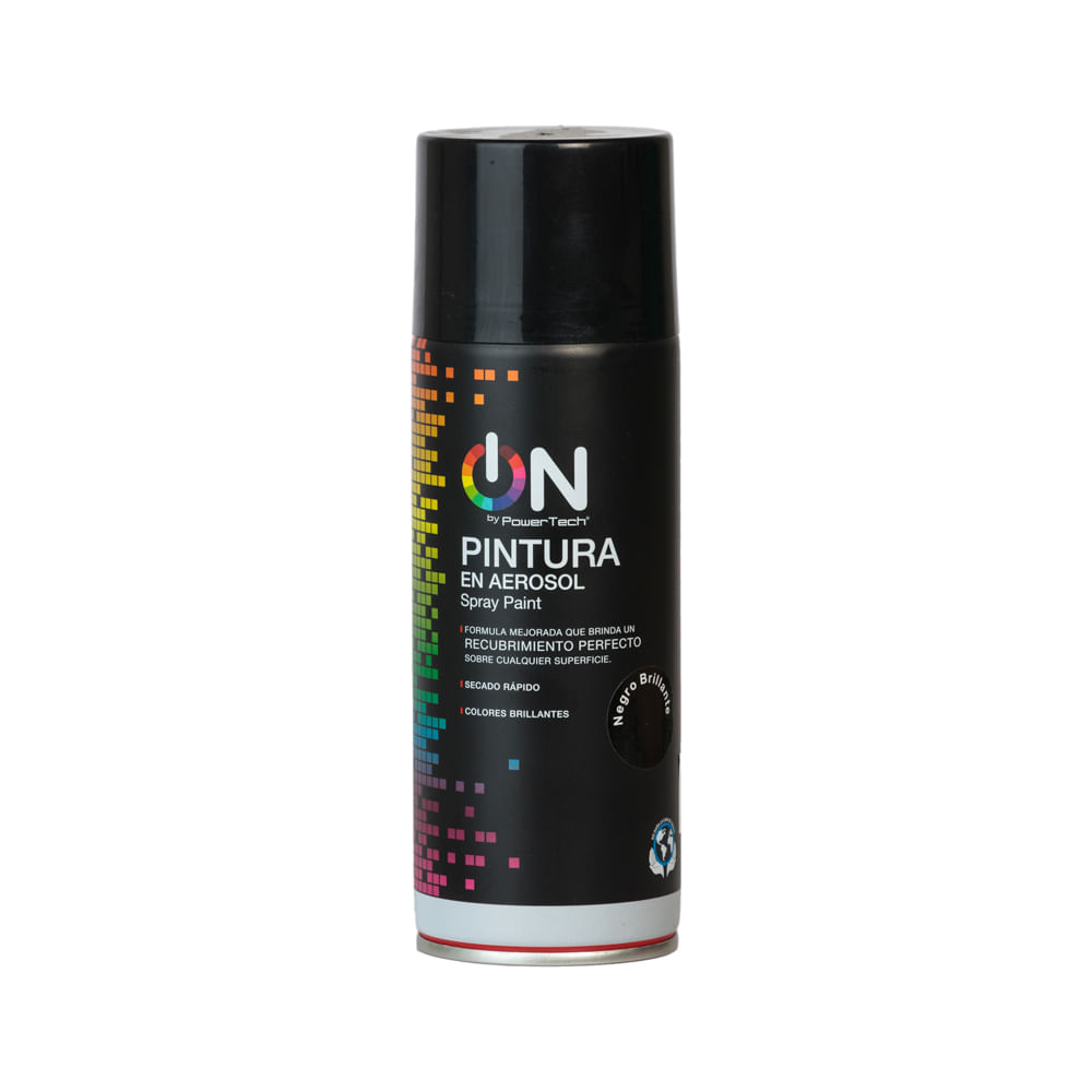Pintura Negro Brillante Aerosol On