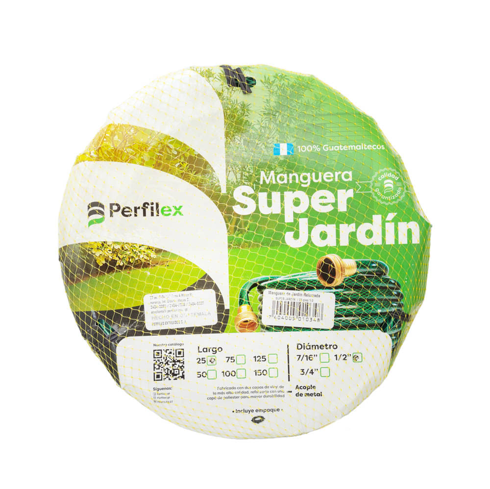 Manguera Con Acople Metal Super Jardín