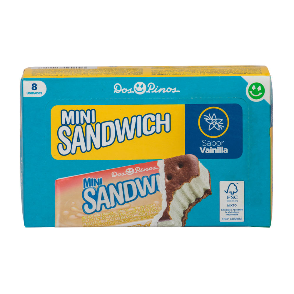 Helado Mini Sandwich Vainilla Dos Pinos