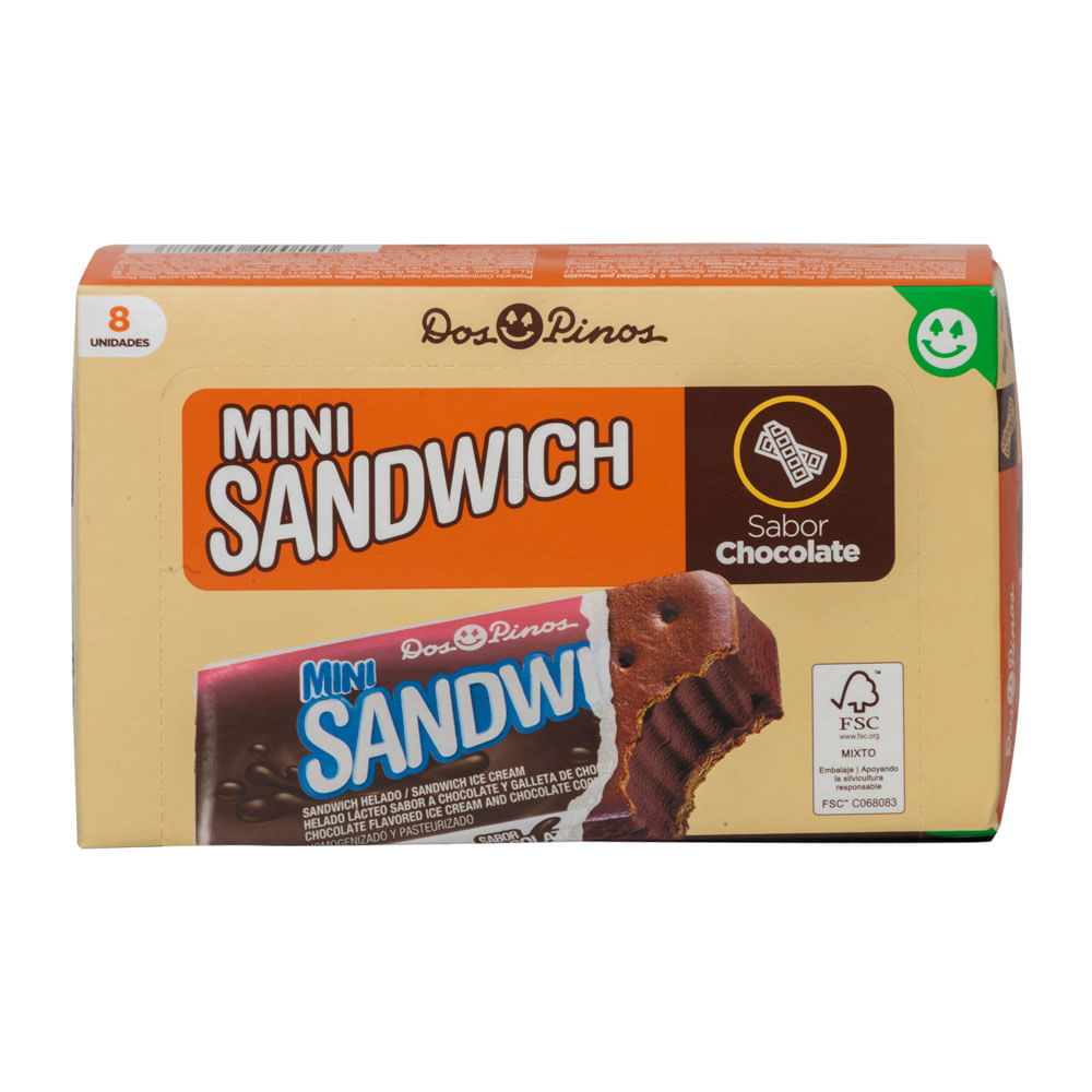 Helado Mini Sandwich Chocolate Dos Pinos