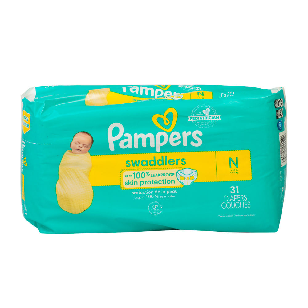 Pañal Desechable Talla N Recién Nacido Swaddlers Pampers