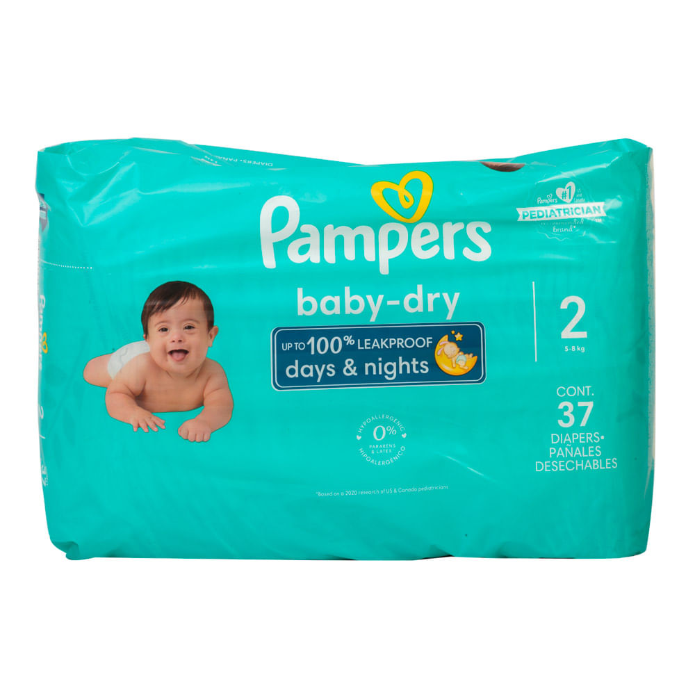 Pañal Desechable Talla 2 Baby Dry Pampers