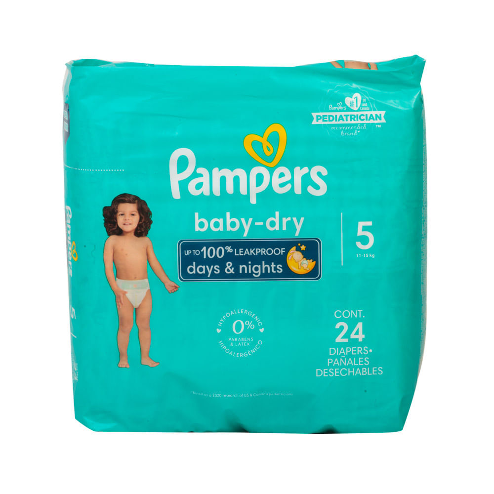 Pañal Desechable Talla 5 Baby Dry Pampers