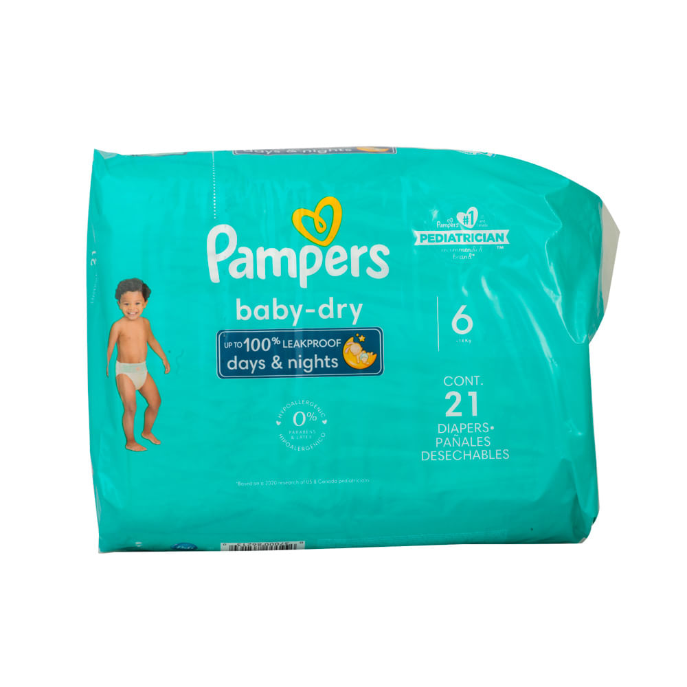 Pañal Desechable Talla 6 Baby Dry Pampers
