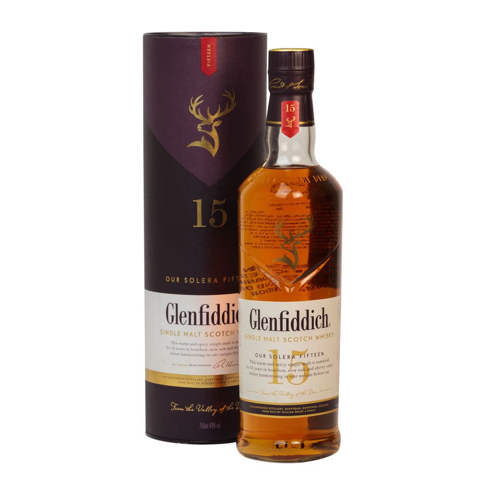 Whisky Glenfiddich Single Malt Scotch 15 Años