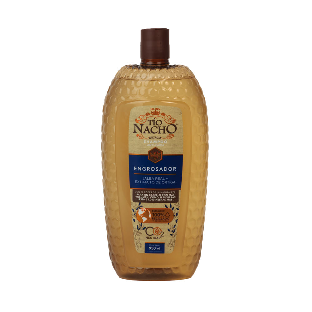 Shampoo Engrosador Jalea Real Extracto Ortiga Tío Nacho