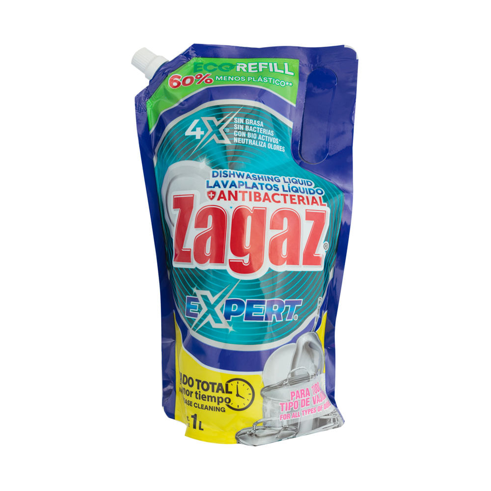 Lavaplatos Líquido Antibacterial Expert Zagaz