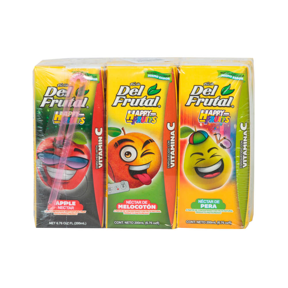 Del Frutal Frutas Surtido 6 Pack Tetra