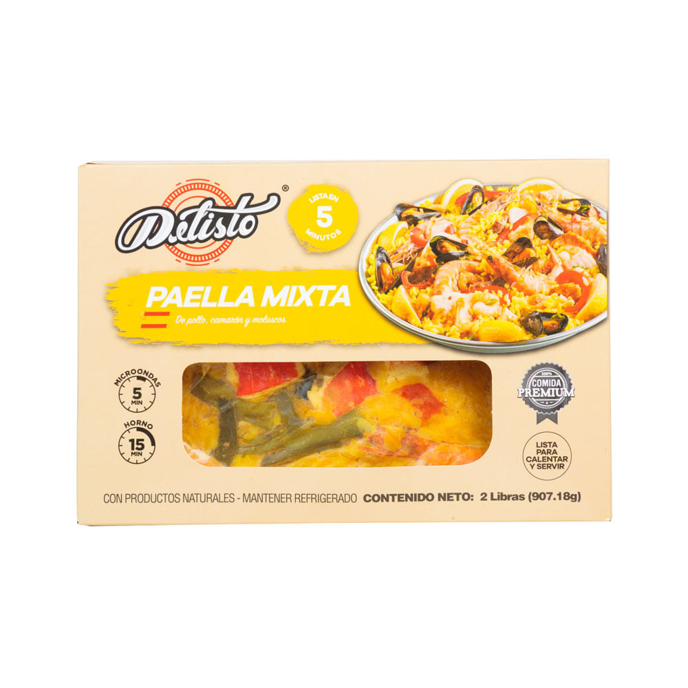 Paella Mixta Lista Para Consumir Delisto