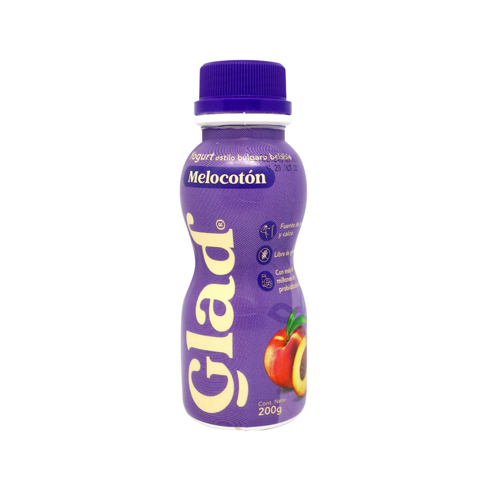 Yogurt Líquido Durazno Glad Yogurt