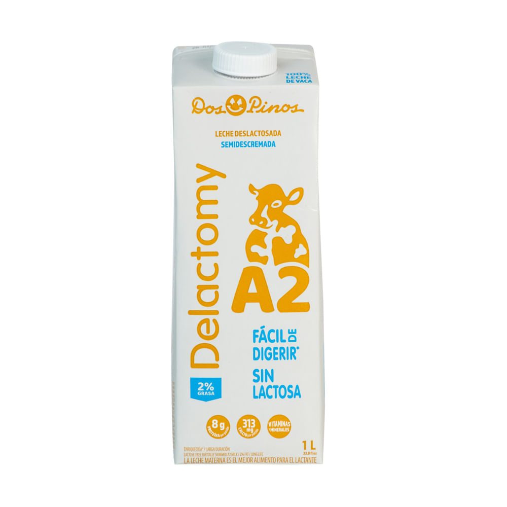 Leche Deslactosada Semidescremada Delactomy Dos Pinos