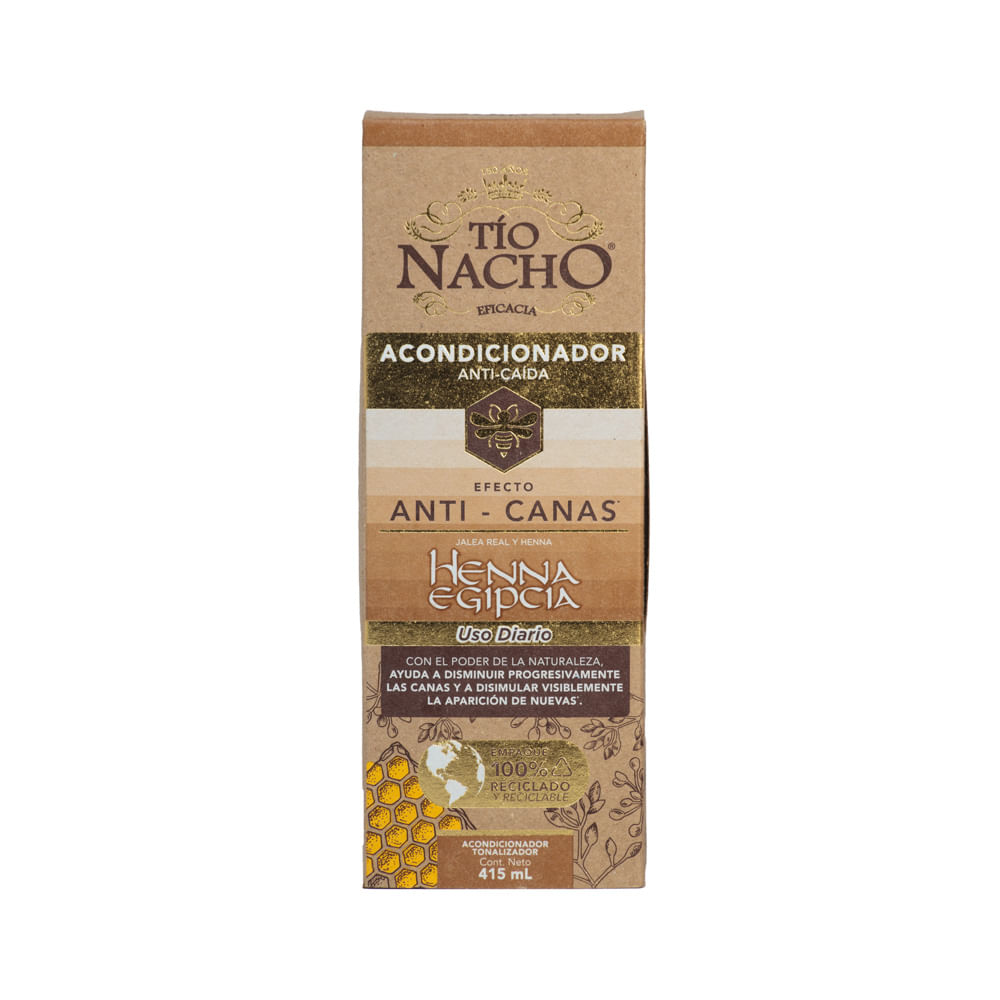 Acondicionador Anticanas Jalea Real Y Henna Tío Nacho