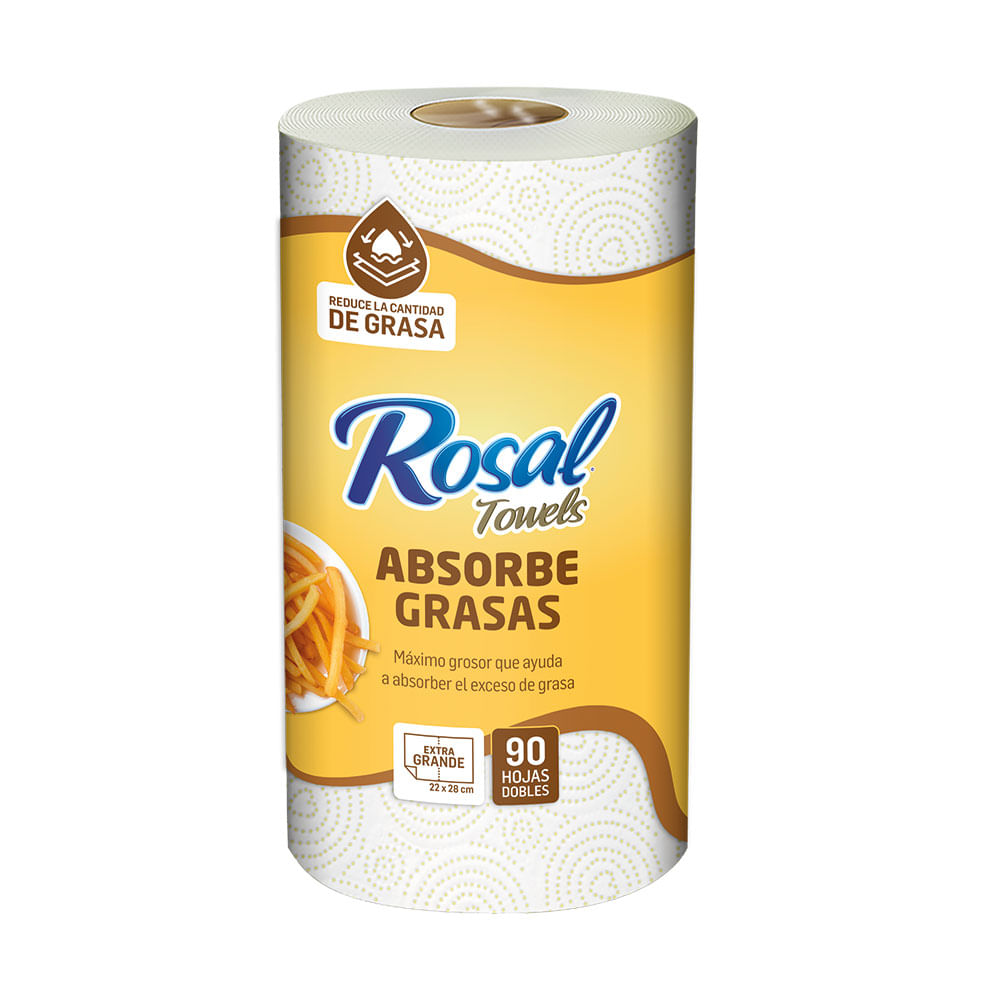 Mayordomo Doble Hoja Ultra Absorbente Rosal Mega 90hjs.
