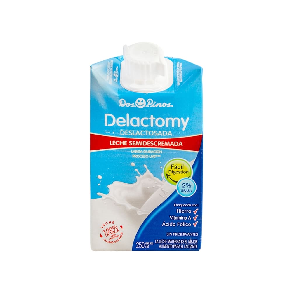 Leche UHT Semidescremada Delactomy