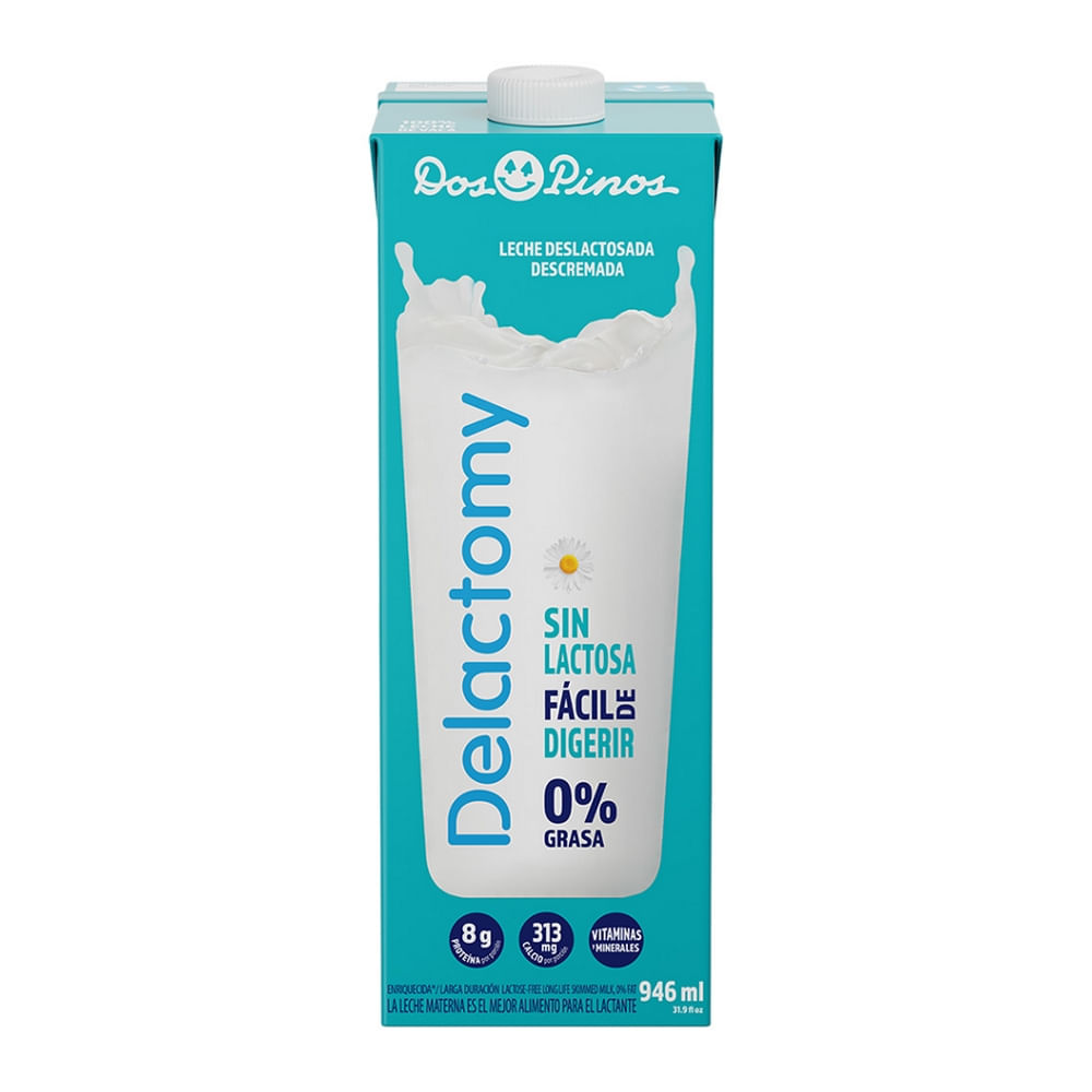 Leche UHT Descremada Delactomy