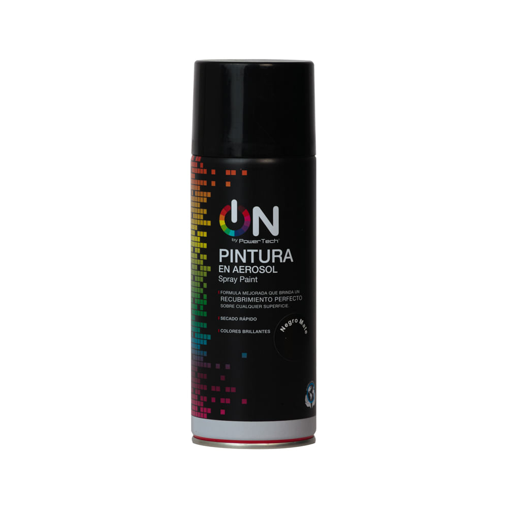 Pintura Negro Mate Aerosol On
