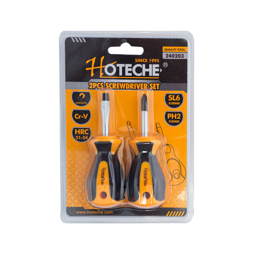 Desarmador Mini De Cruz Y Plano Hoteche