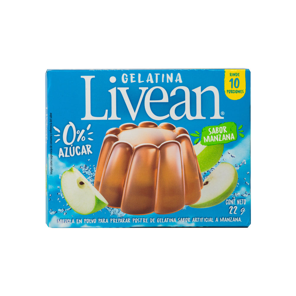 Gelatina Manzana Livean