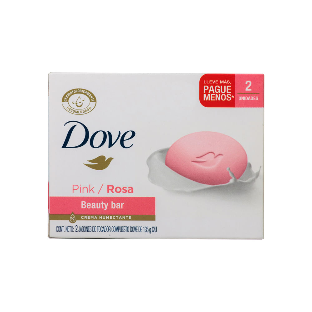 Jabón Pastilla Pink Dove 2 Pack