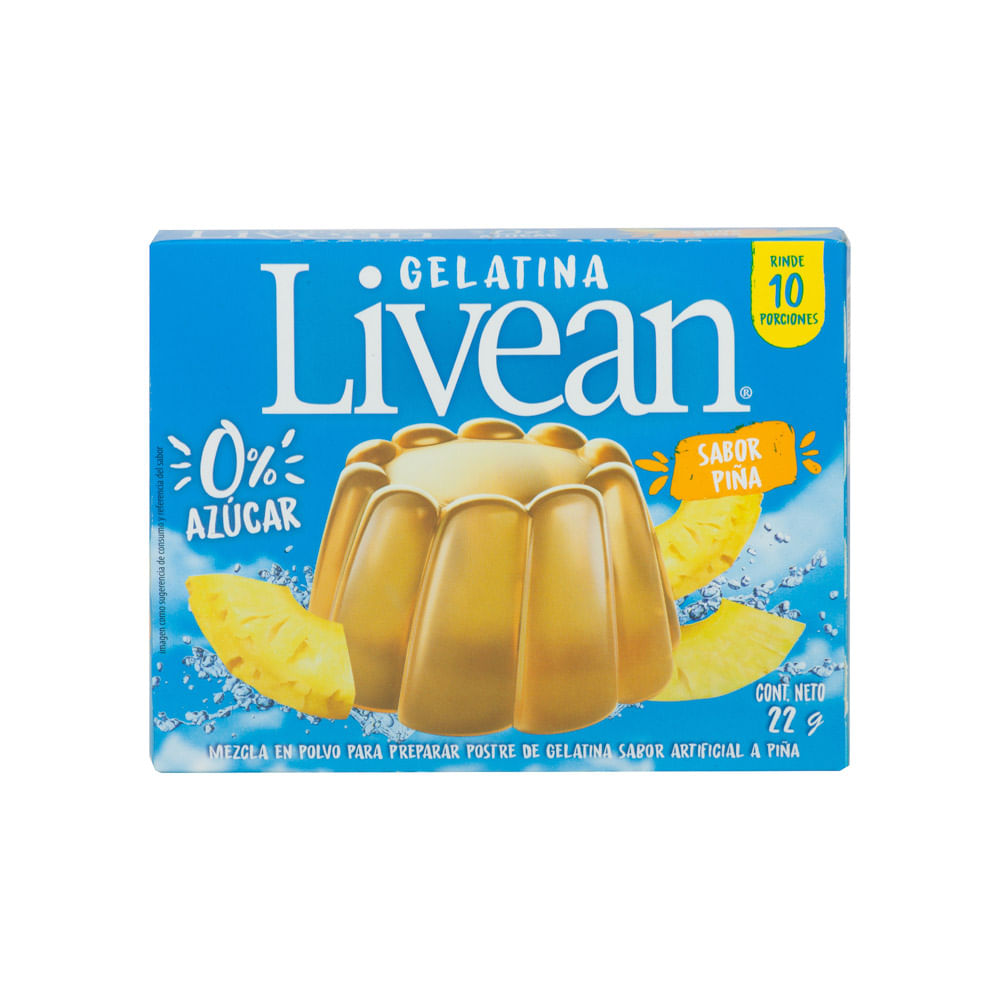 Gelatina Piña Livean