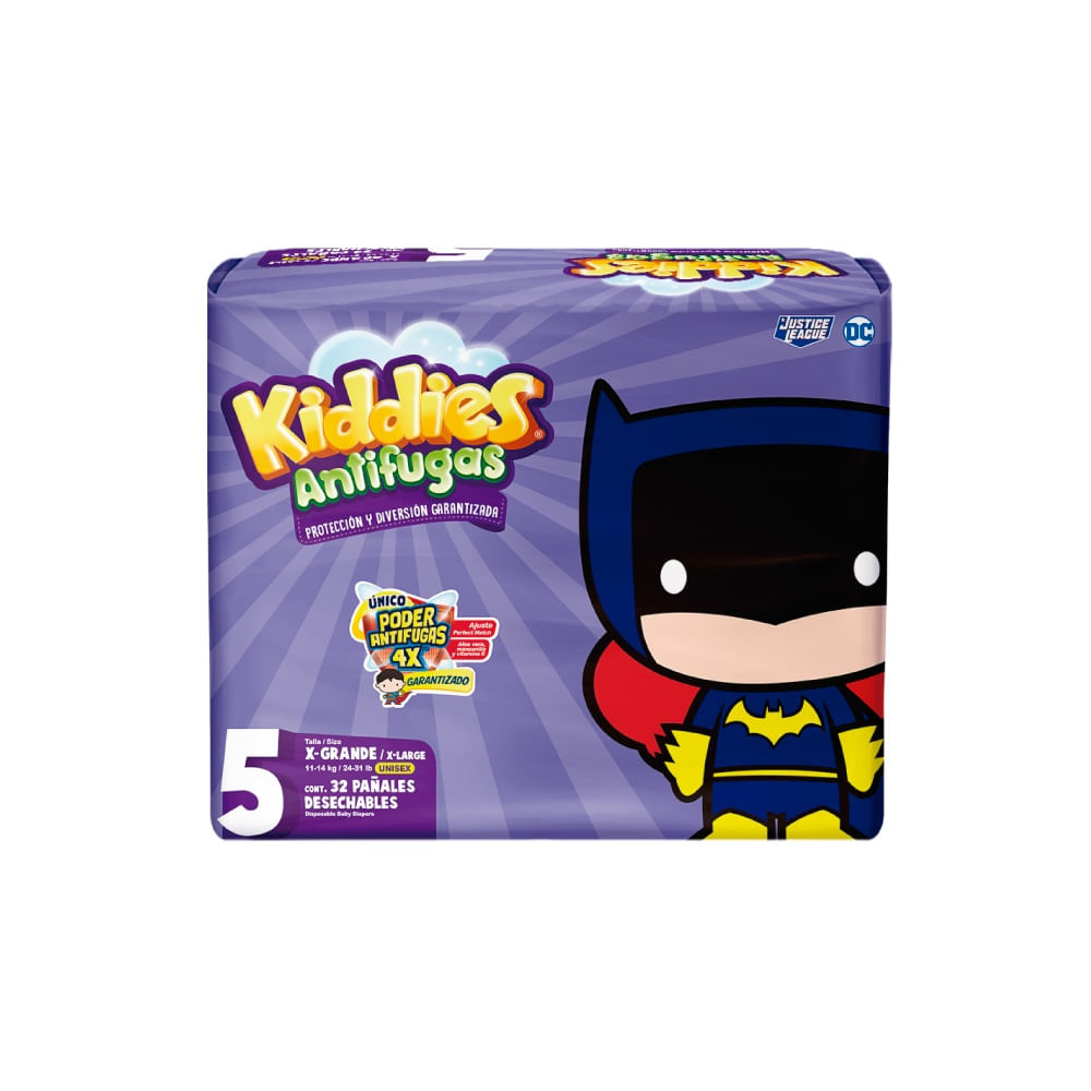 Pañal Desechable Talla XG/5 Antifugas Kiddies