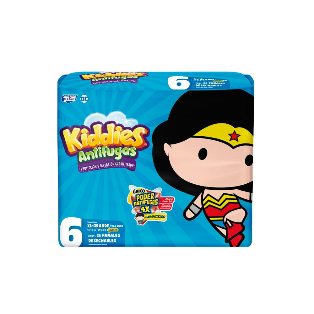 Pañal Desechable Talla XLG/6 Antifugas Kiddies