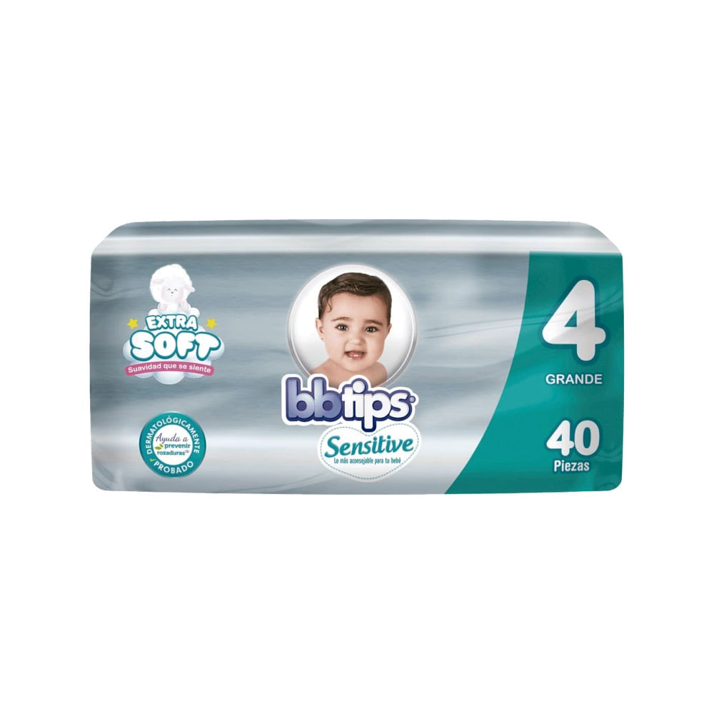 Pañal Desechable Talla G/4 Sensitive BBTIPS