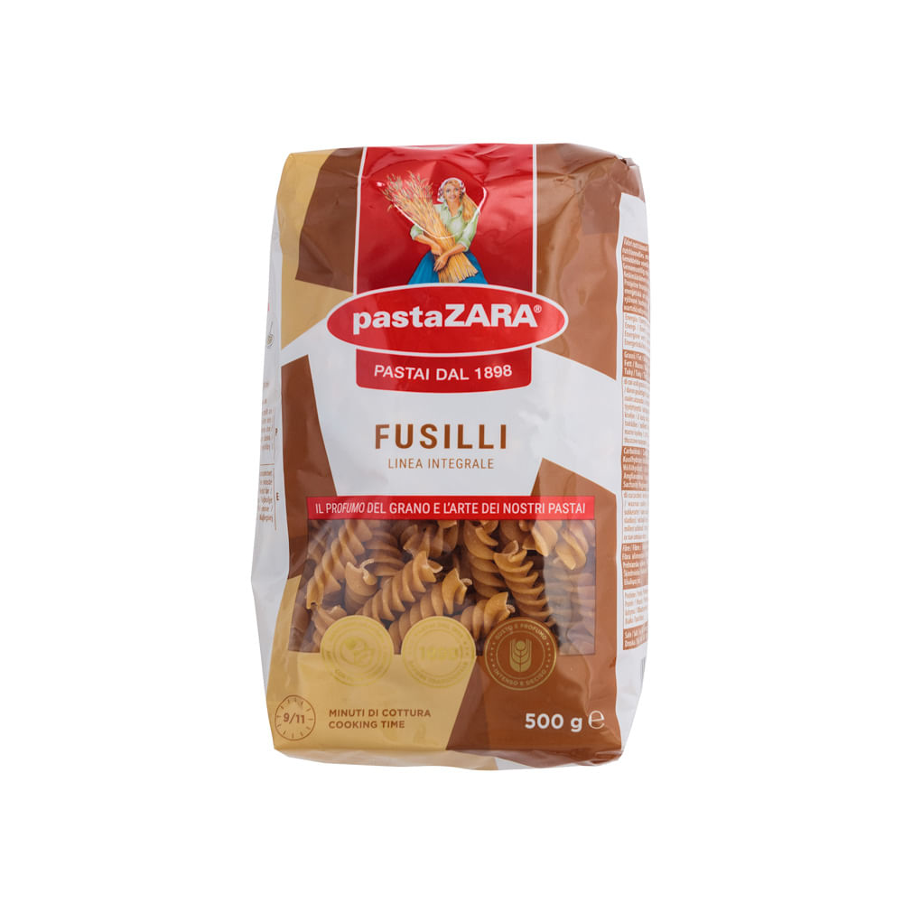 Pasta Tornillo Integral Zara